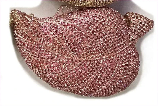 Tree Leaf Inlaid Diamond Dinner Bag for Elegant Evenings - Pleasures and Sins