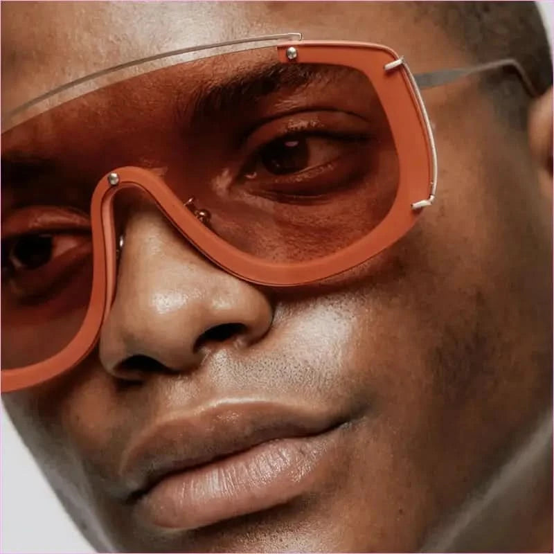 Trendy Large Frame Sunglasses with a Metallic High-end Feel - Pleasures and Sins