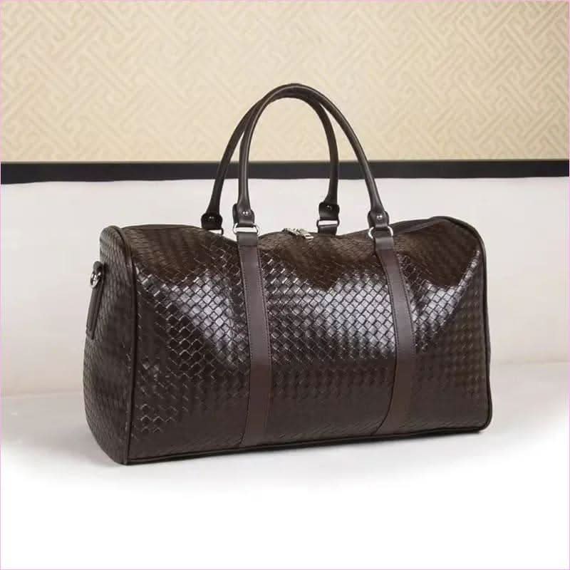 Unisex Black Woven Bag for Business Trip Carry On and Travel - Pleasures and Sins