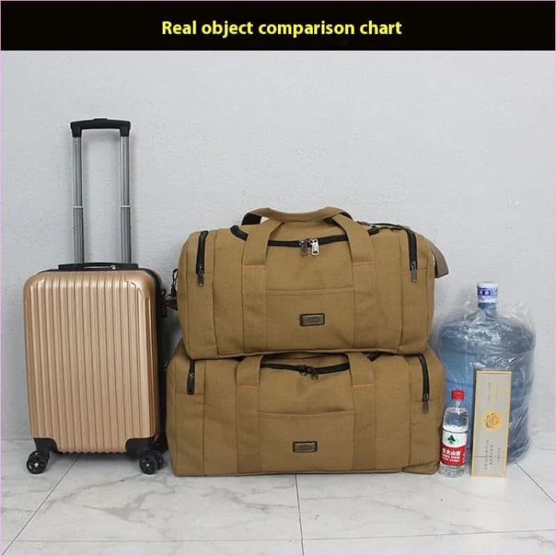 Unisex Canvas Large Capacity Travel Bag for Long Trips - Pleasures and Sins