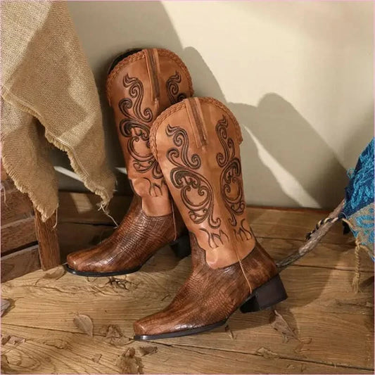 Unisex Western Cowboy Boots for Style and Comfort - Pleasures and Sins