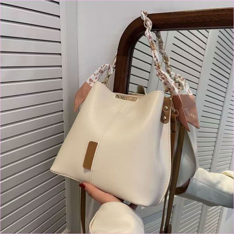 Versatile Bucket Bag with Scarf Handle for Women’s Crossbody Fashion - Pleasures and Sins