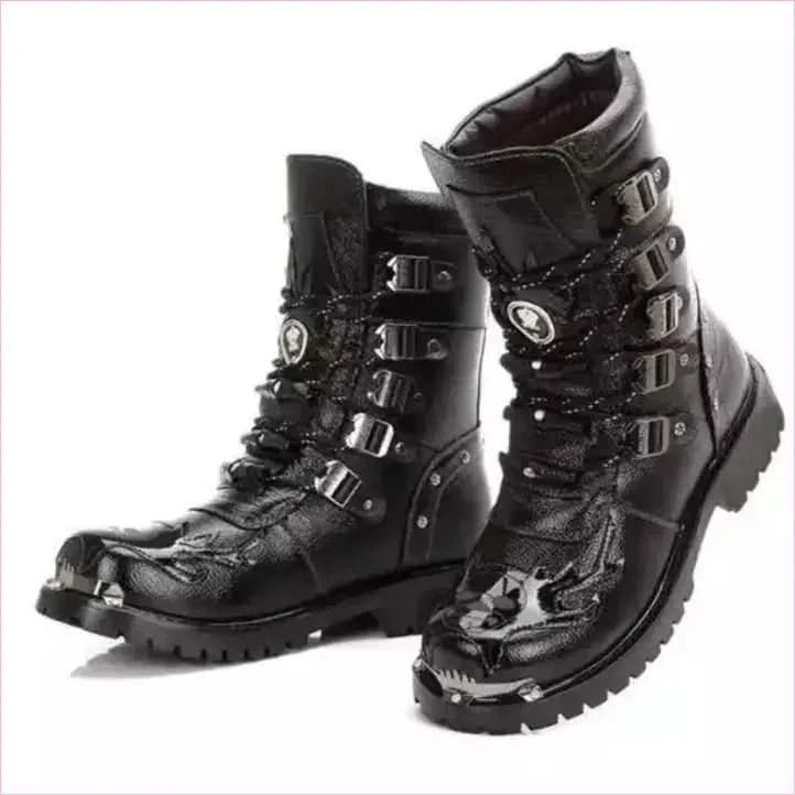 Versatile High-top Men’s Punk and Goth Boots for Every Occasion - Pleasures and Sins