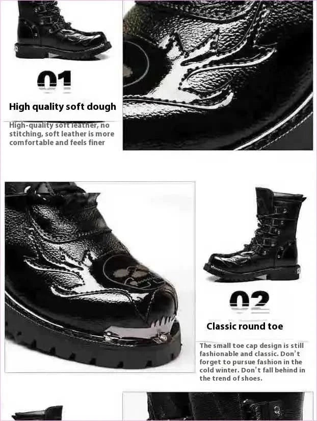 Versatile High-top Men’s Punk and Goth Boots for Every Occasion - Pleasures and Sins