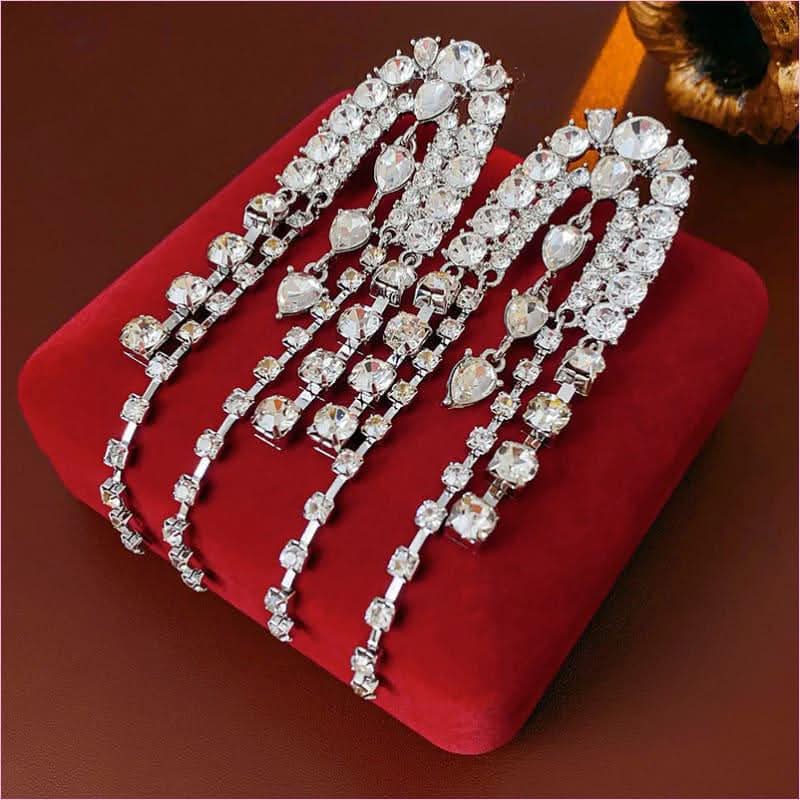 Water Droplet Shaped Luxury Tassel Earrings for Elegant Style - Pleasures and Sins