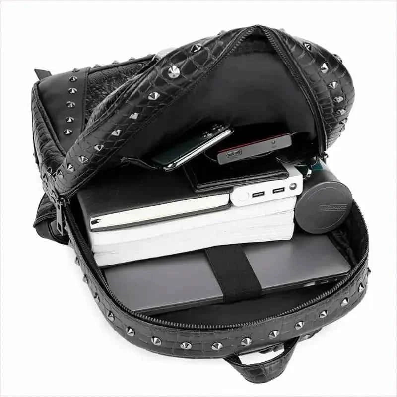 Wolf Head 3d Embossed Backpack for Emo Style Lovers - Pleasures and Sins