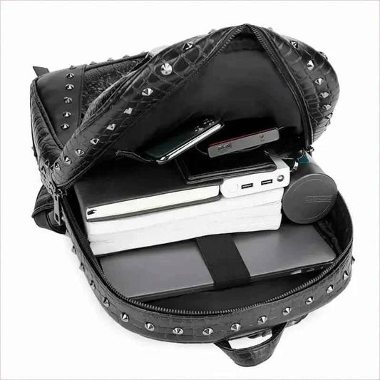 Wolf Head 3d Embossed Backpack for Emo Style Lovers - Pleasures and Sins