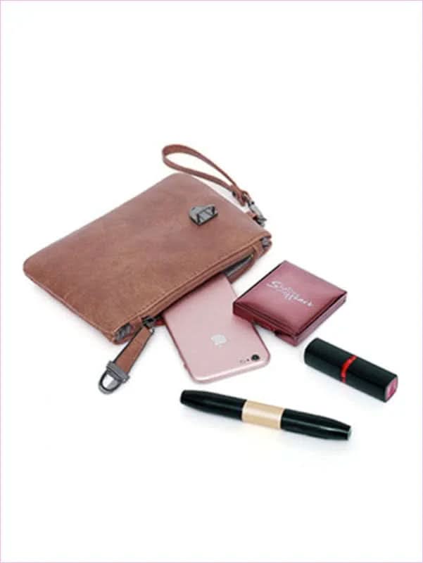 Women’s Four-piece Set Retro Zip Handbag for a Colorful Boring Season - Pleasures and Sins